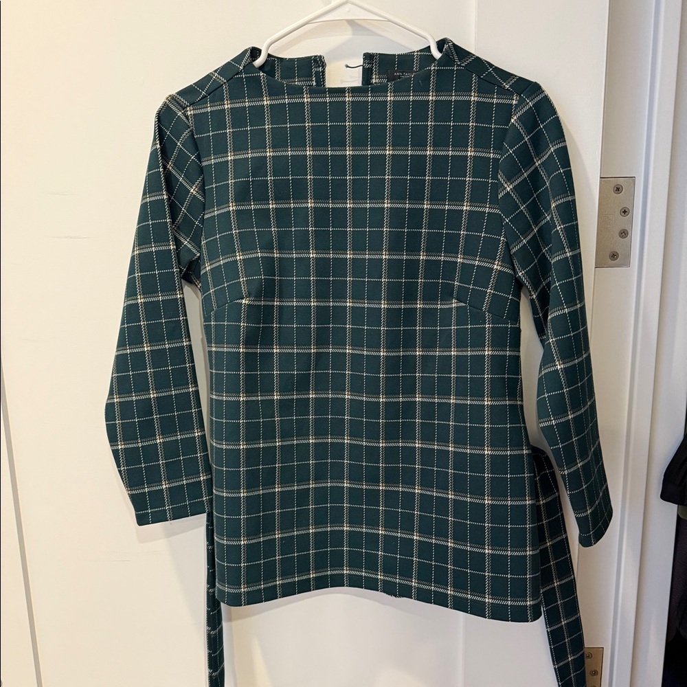 Ann Taylor checkered blouse